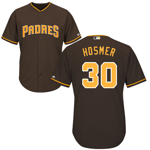 Padres #30 Eric Hosmer Brown New Cool Base Stitched MLB Jersey
